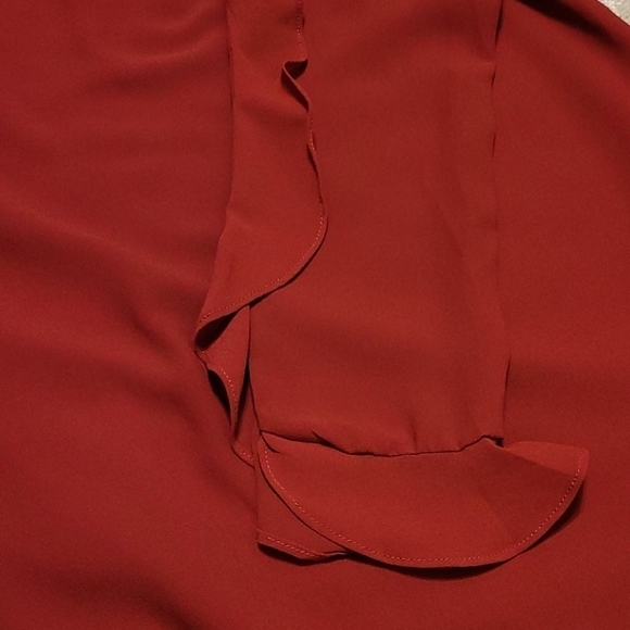 ROZ Ali Chiffon Ruffle Long  Sleeve Blouse - Picture 7 of 10